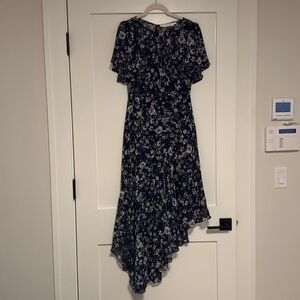 Astr The Label Asymmetrical Floral Maxi Dress